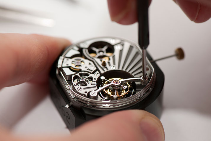 Carillon Tourbillon assembly. Photo © Bulgari Archives.