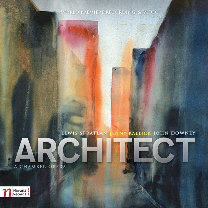 ARCHITECT by Navona Records. (Featuring a watercolor artwork by Michiko Theurer on the cover)