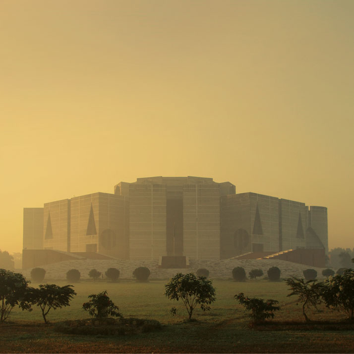 National Assembly Building in Dhaka, Bangladesh, Louis Kahn, 1962–83