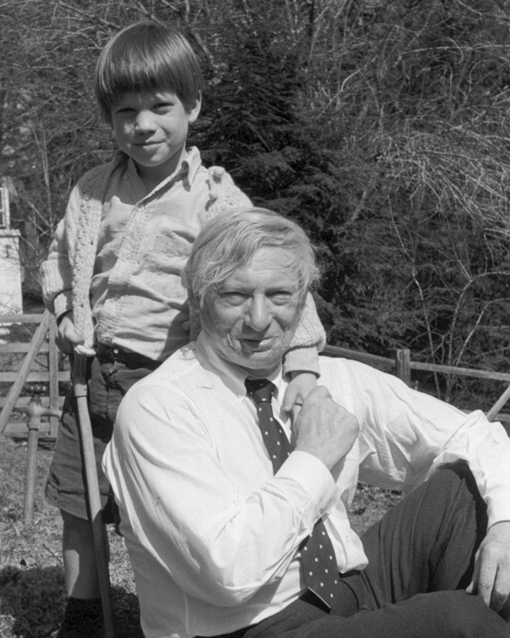 Louis I. Kahn and  Nathaniel Kahn, ca.1970.Photo by Harriet Pattison, © 2003 Louis Kahn Project, Inc.