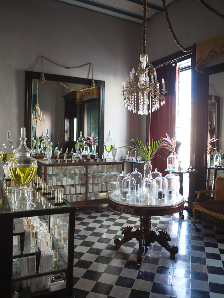 The Perfumeria,  Coqui Coqui Mérida, photo © Paul Costello, Courtesy of T Magazine.