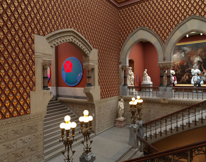 KAWS @PAFA, installation view, 2013. Image courtesy of PAFA.