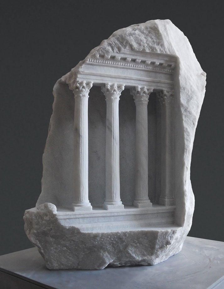 Matthew Simmonds, Mars Ultor, Carrara marble 2011, Height 41cmphoto © Matthew Simmonds.