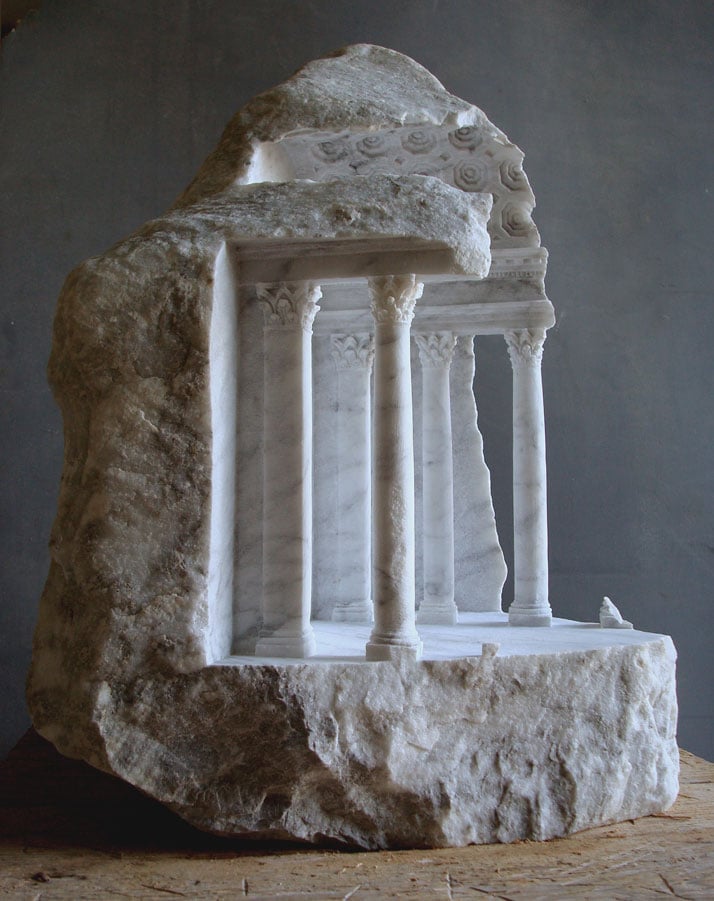 Matthew Simmonds,Basilica II 2007 Carrara marble, 56 X 39 X 38cmphoto © Matthew Simmonds.