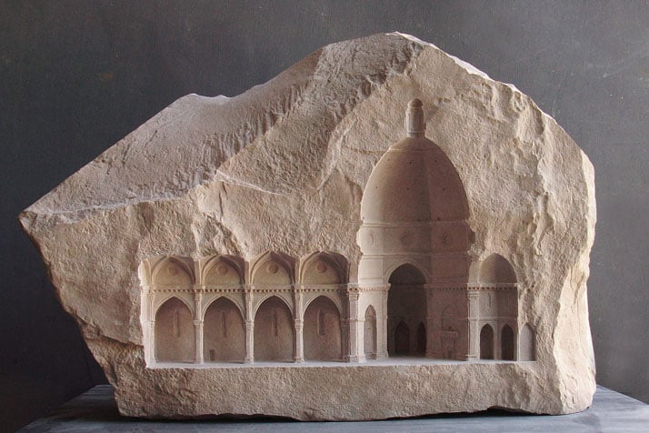 Matthew Simmonds, Elevation V: Santa Maria del Fiore, Firenze 2010 limestone, 60 X 13 X 37cmphoto © Matthew Simmonds.