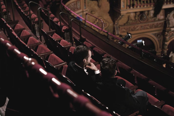 In conversation with Benjamin Millepied inside the Olympia Theatre, Miami, 2014. Photo by Shayna Batya for Yatzer.
