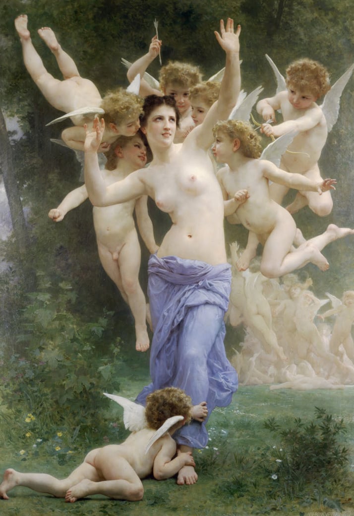 In Love With ‘Beauty’: Rino Stefano Tagliafierro Brings Masterpieces of Western Art To Life / Yatzerized on 21 January 2014.William Adolphe Bouguereau - The Invation.