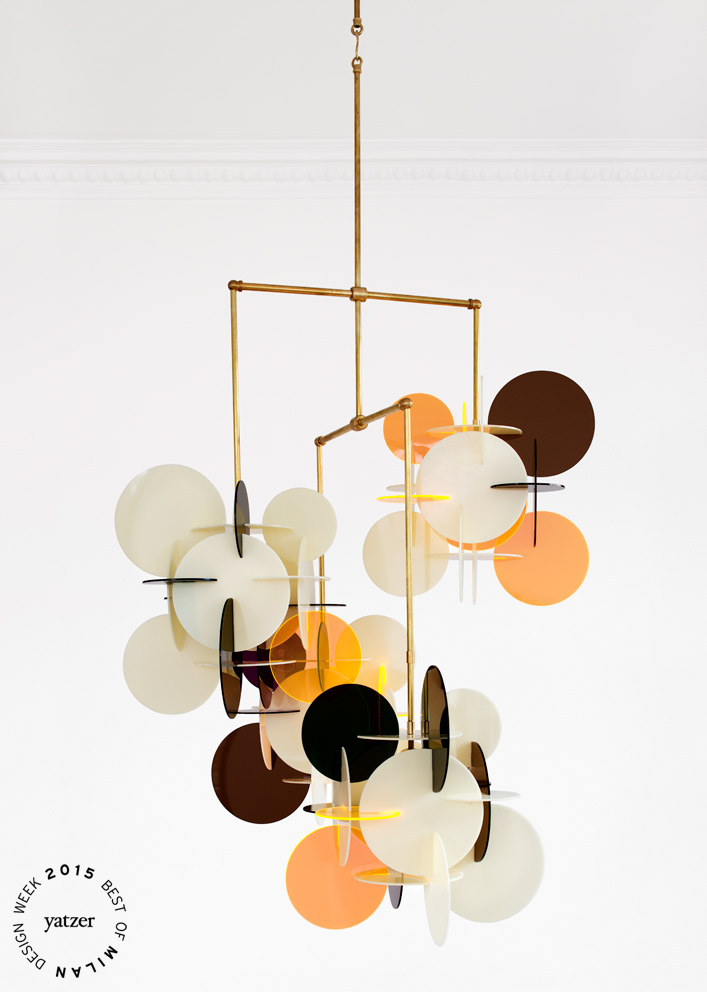 DICIOTTO x 4 Chandelier by Vibeke Fonnesberg Schmidt for Nilufar gallery.