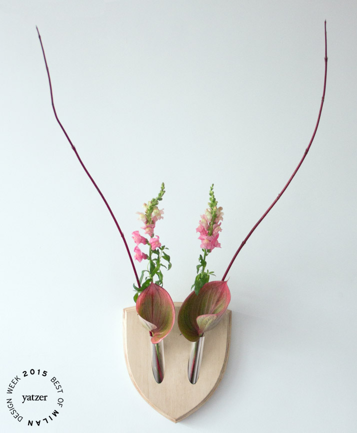 Elkebana flower trophies by Fabio Milito &amp; Paula Studio.(spotted on: CROWDY HOUSE at Ventura lambrate).