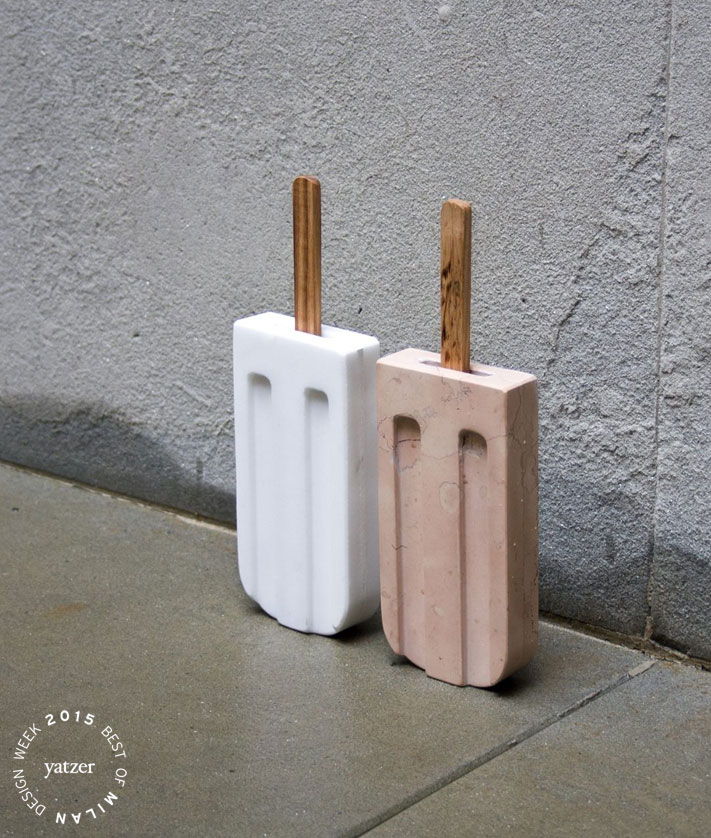 Ic(r)onic collection of marble objects by Amen Studio for Casone.