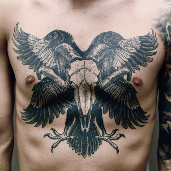 Tattoo by RafeL Delalande. From the book 'Forever: The New Tattoo'. Copyright Gestalten 2012.