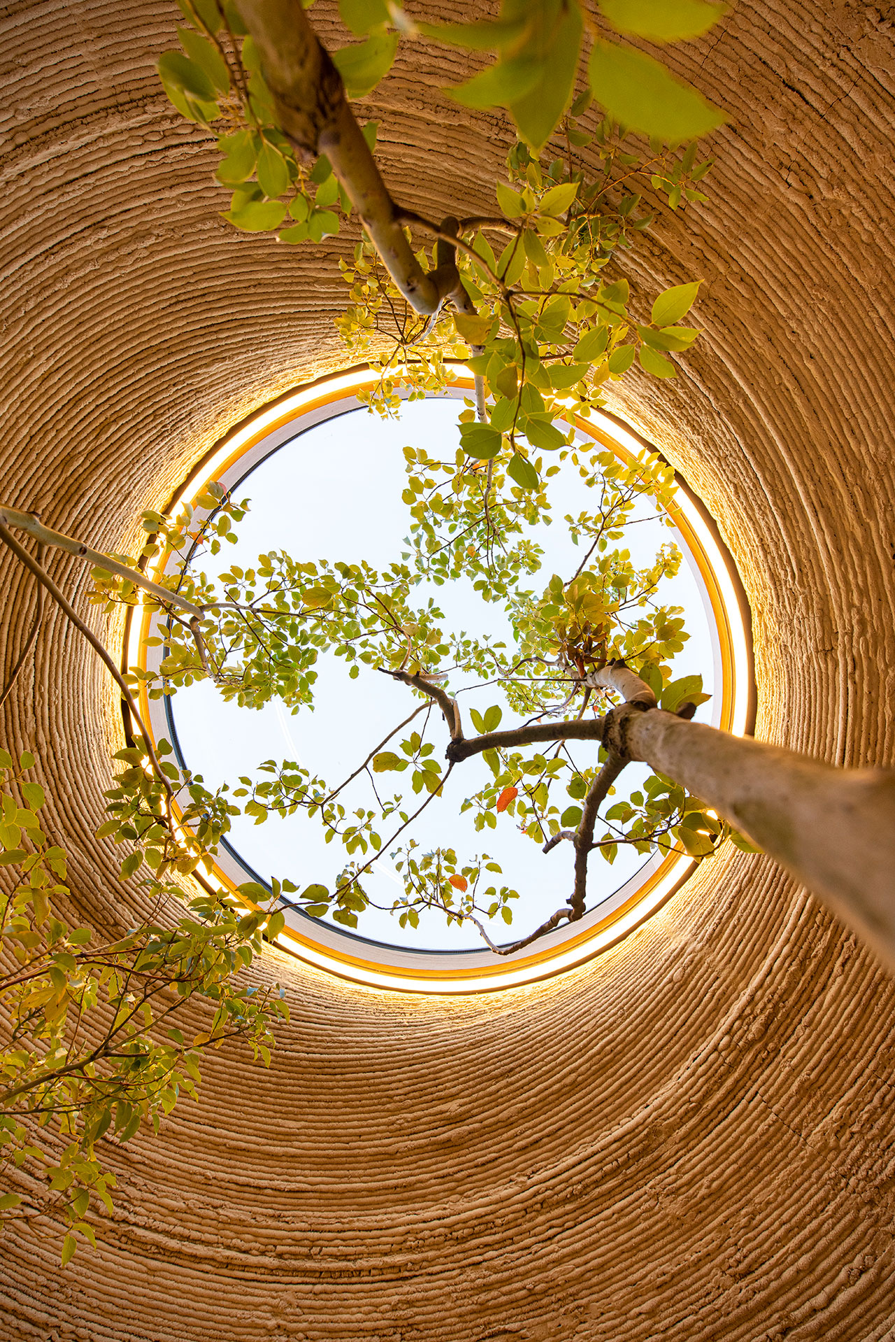 TECLA, 3D Printed Habitat by WASP and Mario Cucinella Architects. Photo by Iago Corazza.