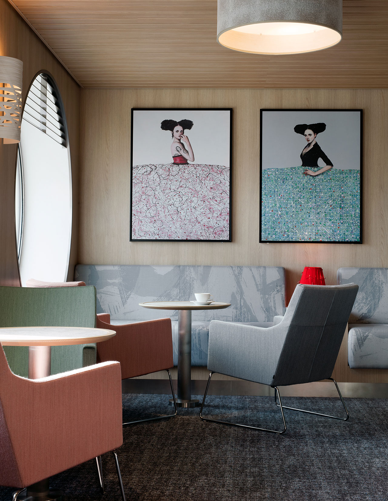 C Club Lounge. Art by Alfredo Palmero. Photography by Klunderbie.
