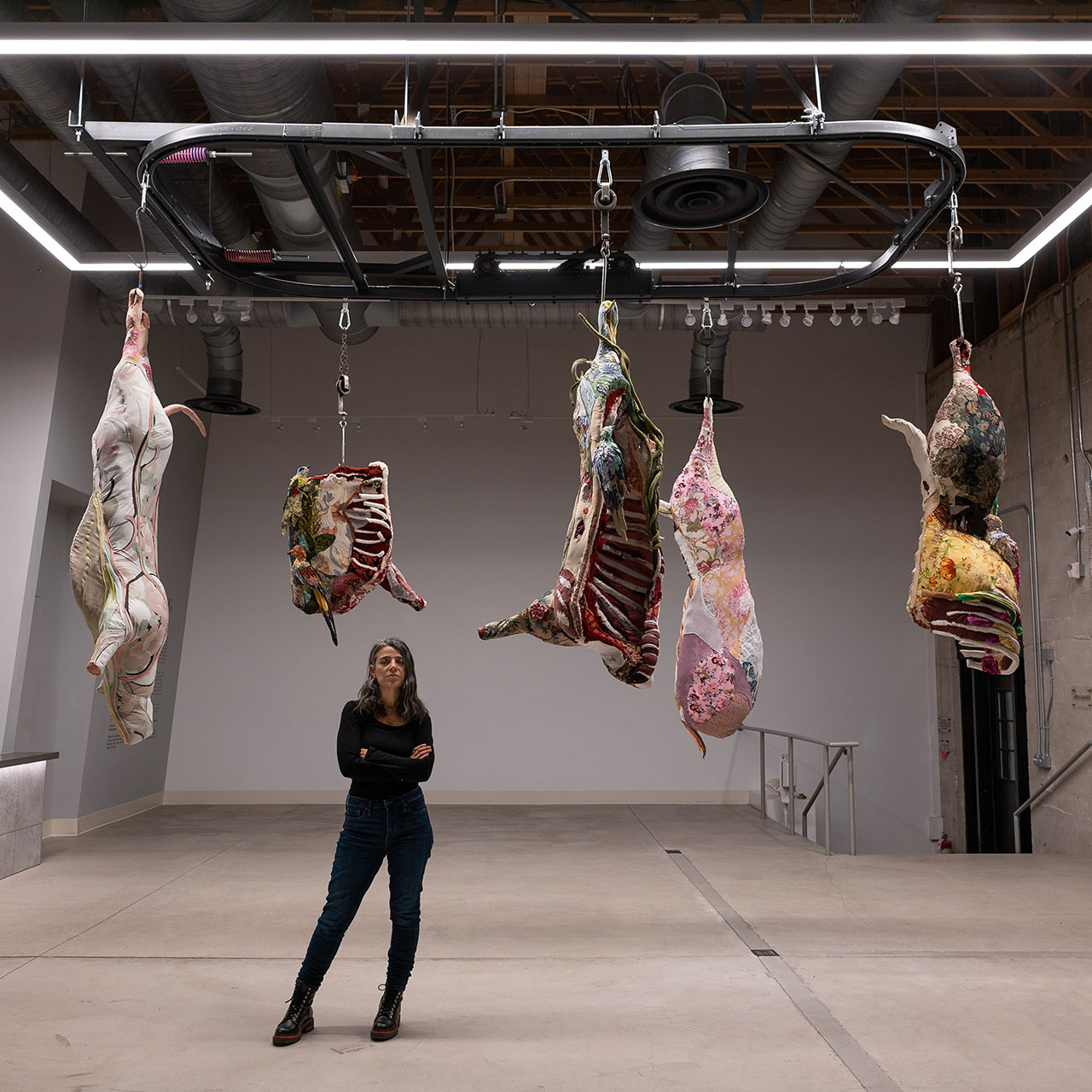 Installation view. Tamara Kostianovsky: Mesmerizing Flesh at Ogden Contemporary Arts. Photography by Cody Ard. Courtesy Ogden Contemporary Arts.