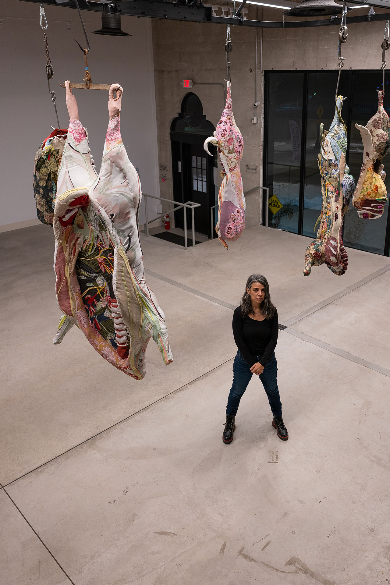 Installation view. Tamara Kostianovsky: Mesmerizing Flesh at Ogden Contemporary Arts. Photography by Cody Ard. Courtesy Ogden Contemporary Arts.