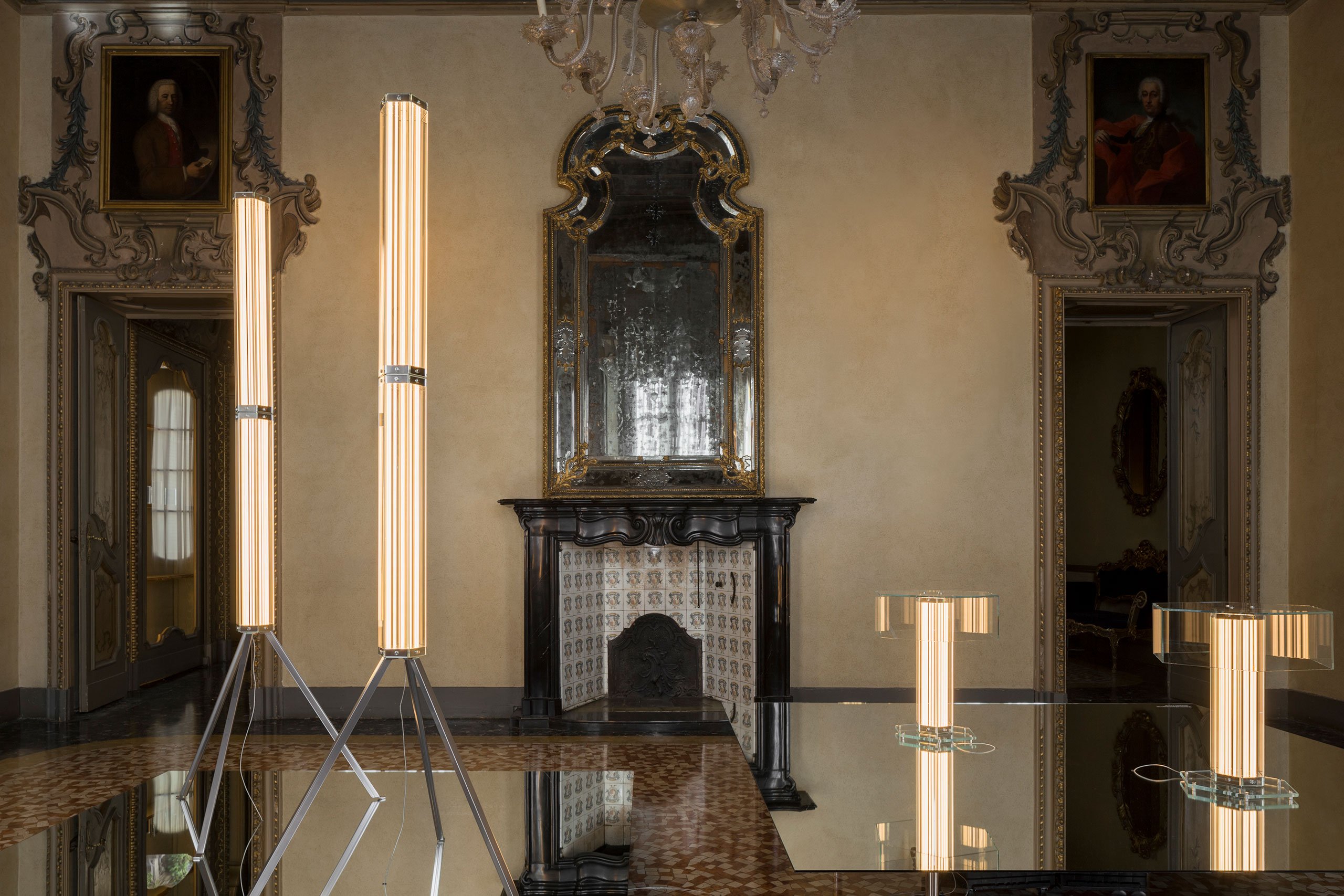 Flos at Palazzo Visconti. Milan Design Week, 2024.
SuperWire Table &amp; Floor Lamps. Designed by Formafantasma for Flos.
Photo © Nicolò Panzeri.
