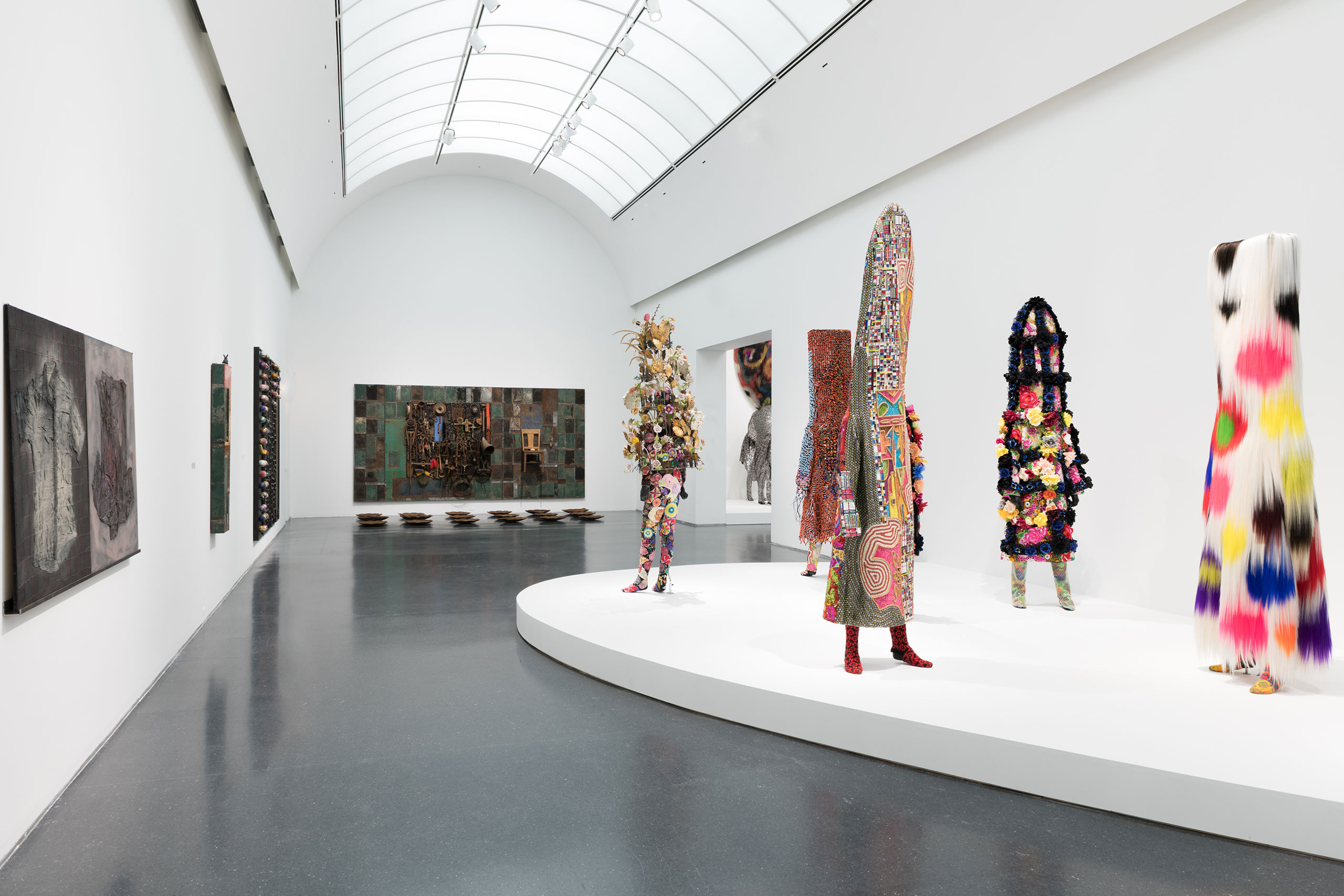 Installation view, Nick Cave: Forothermore, MCA Chicago. May 14 – October 2, 2022. Photo: Nathan Keay, © MCA Chicago.