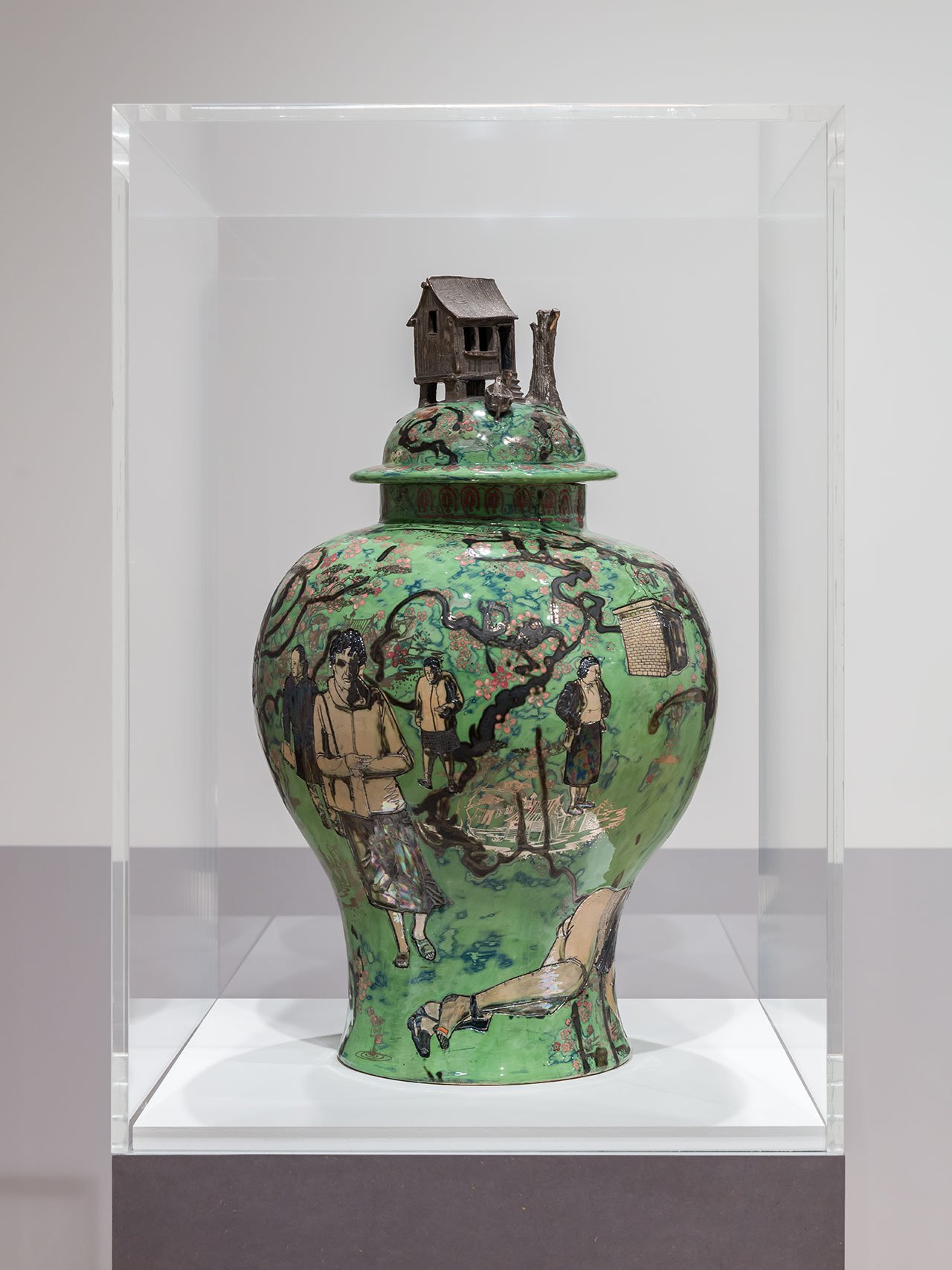 Installation view of Grayson Perry, Strange Clay: Ceramics in Contemporary Art at the Hayward Gallery (26 October 2022 - 8 January 2023). Photo: Mark Blower. Courtesy the Hayward Gallery.