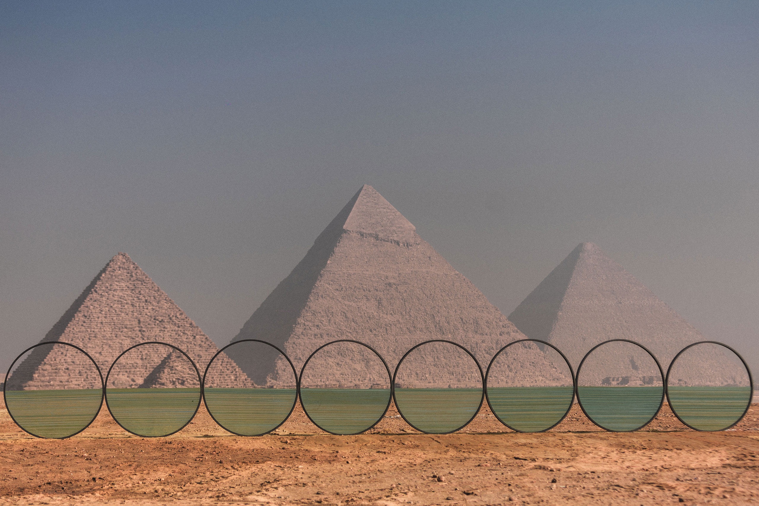 "Horizon" by Costas Varotsos. Installation view, “Forever Is Now III”, Art D’Egypte. © Kollectiv