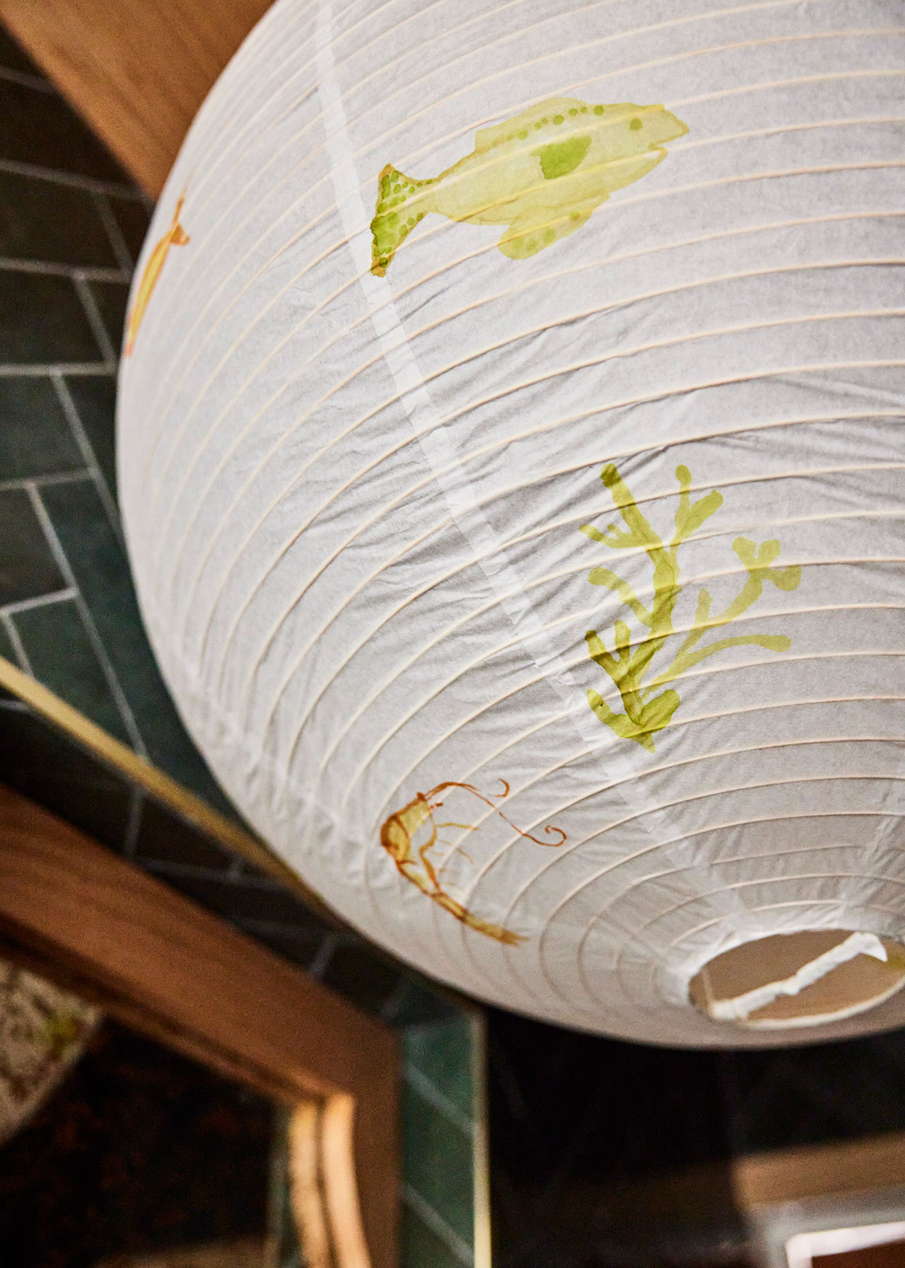 Paper lantern hand-painted by Claire Dufournier.
Photography by Nicole Franzen.