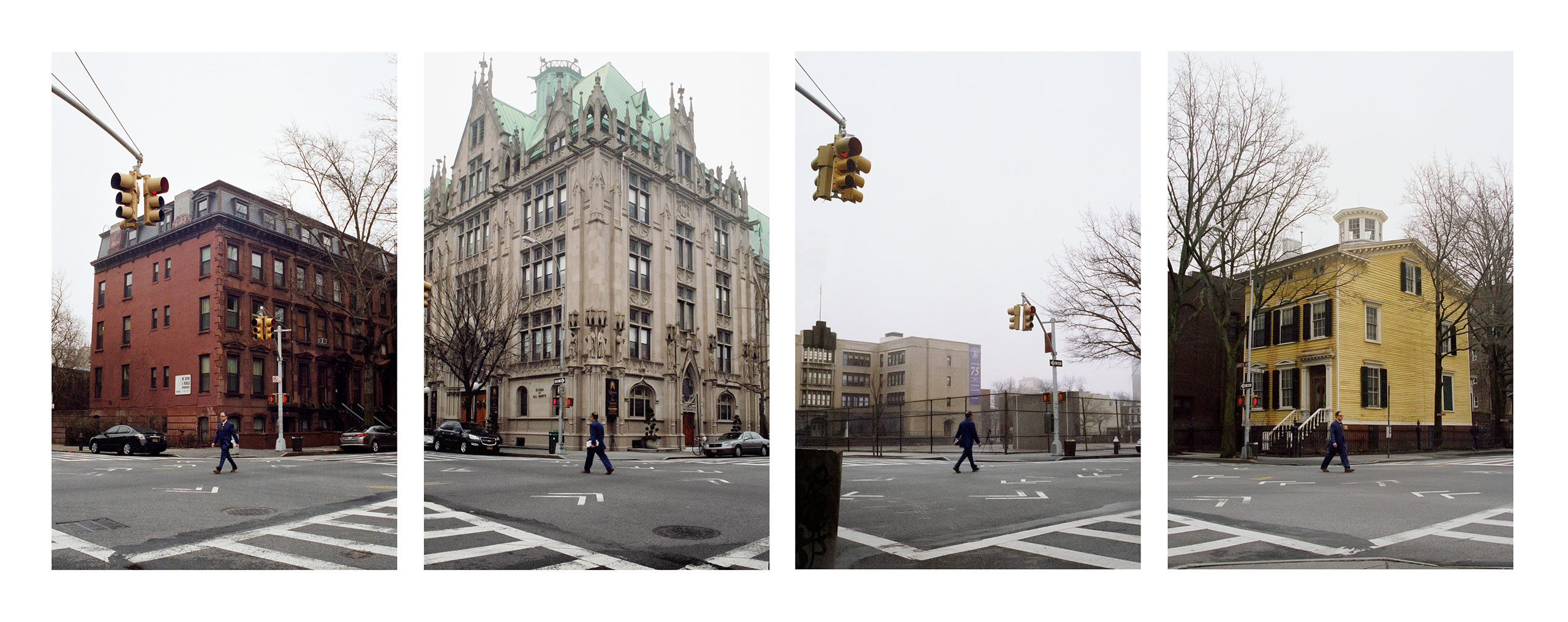 Barbara Probst
Exposure #104: Brooklyn, Vanderbilt &amp; Lafayette Avenues, 1.13.13, 9:50 a.m., 2013
Courtesy the artist and Galleria Monica De Cardenas