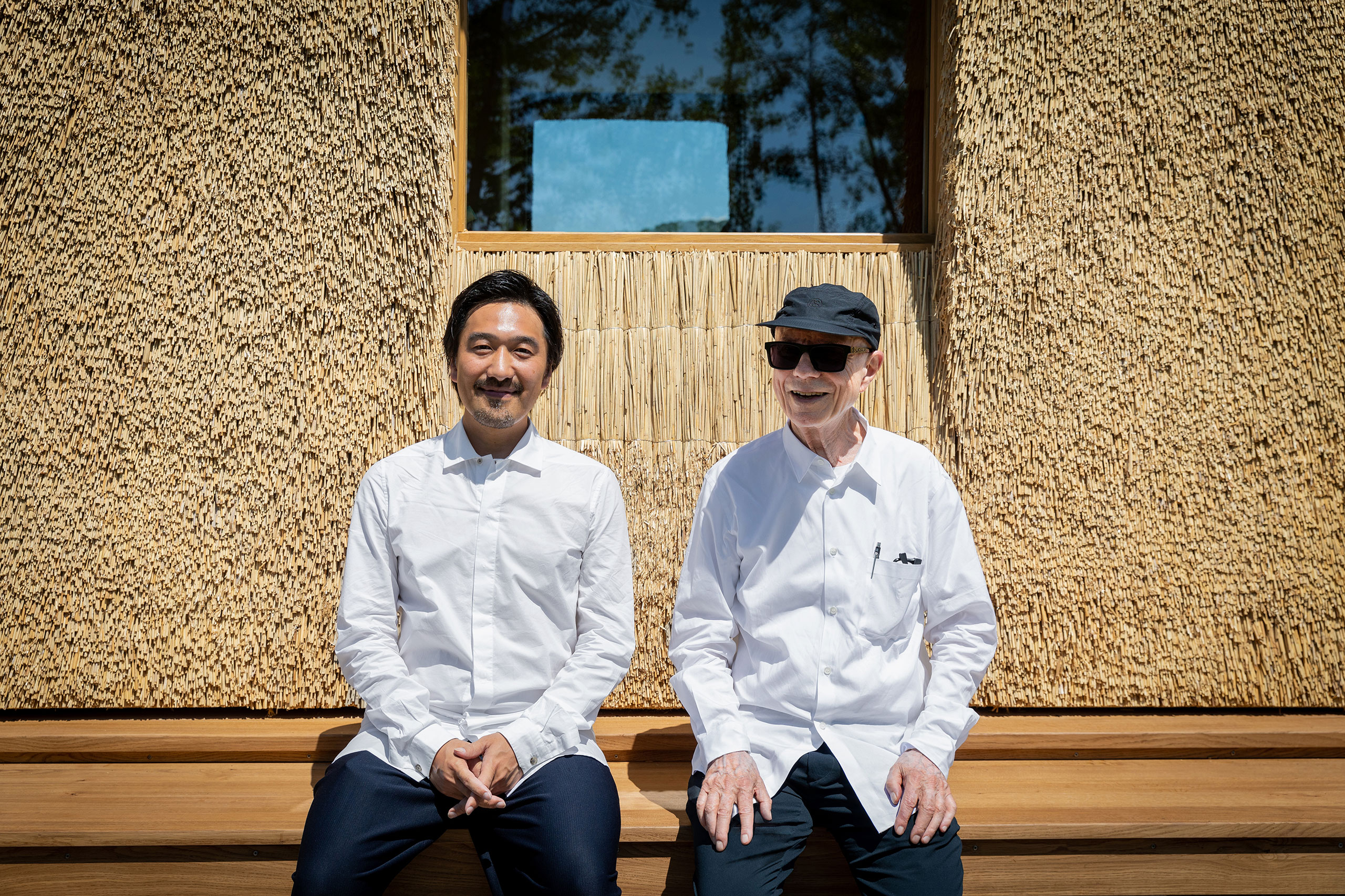 Architect Tsuyoshi Tane and Vitra Chairman Emeritus Emeritus Rolf.
Photography by Julien Lanoo. Courtesy of ATTA and Vitra.