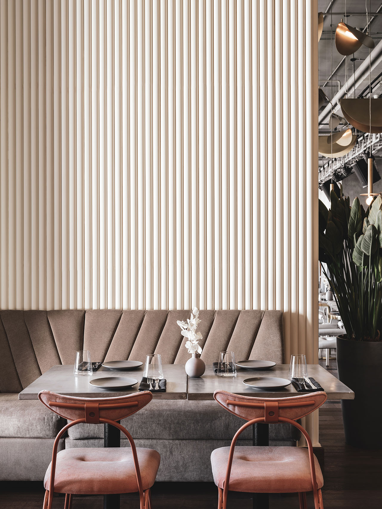 Polet Café by Asthetique in Moscow, Russia. Photography by Mikhail Loskutov.