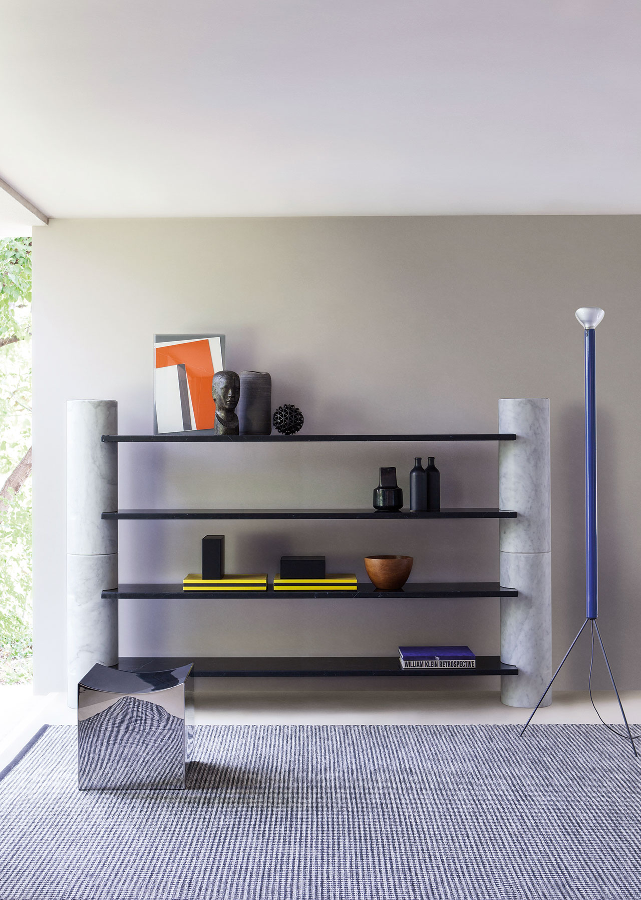 Loico shelving system, The Mangiarotti Collection, Agapecasa © Agape