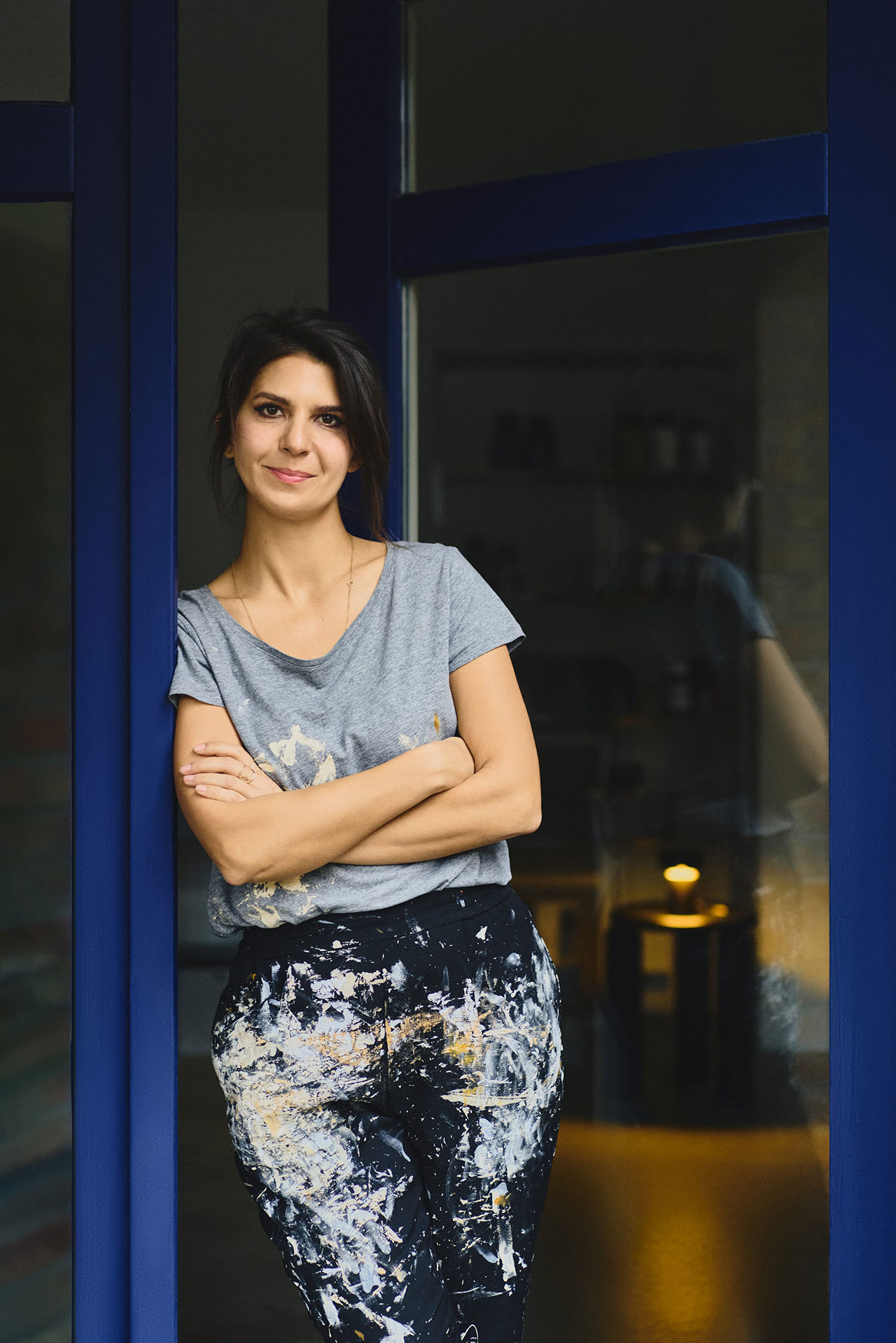 Portrait of Eva Jablonsky.
Photography by Tomo Yarmush.