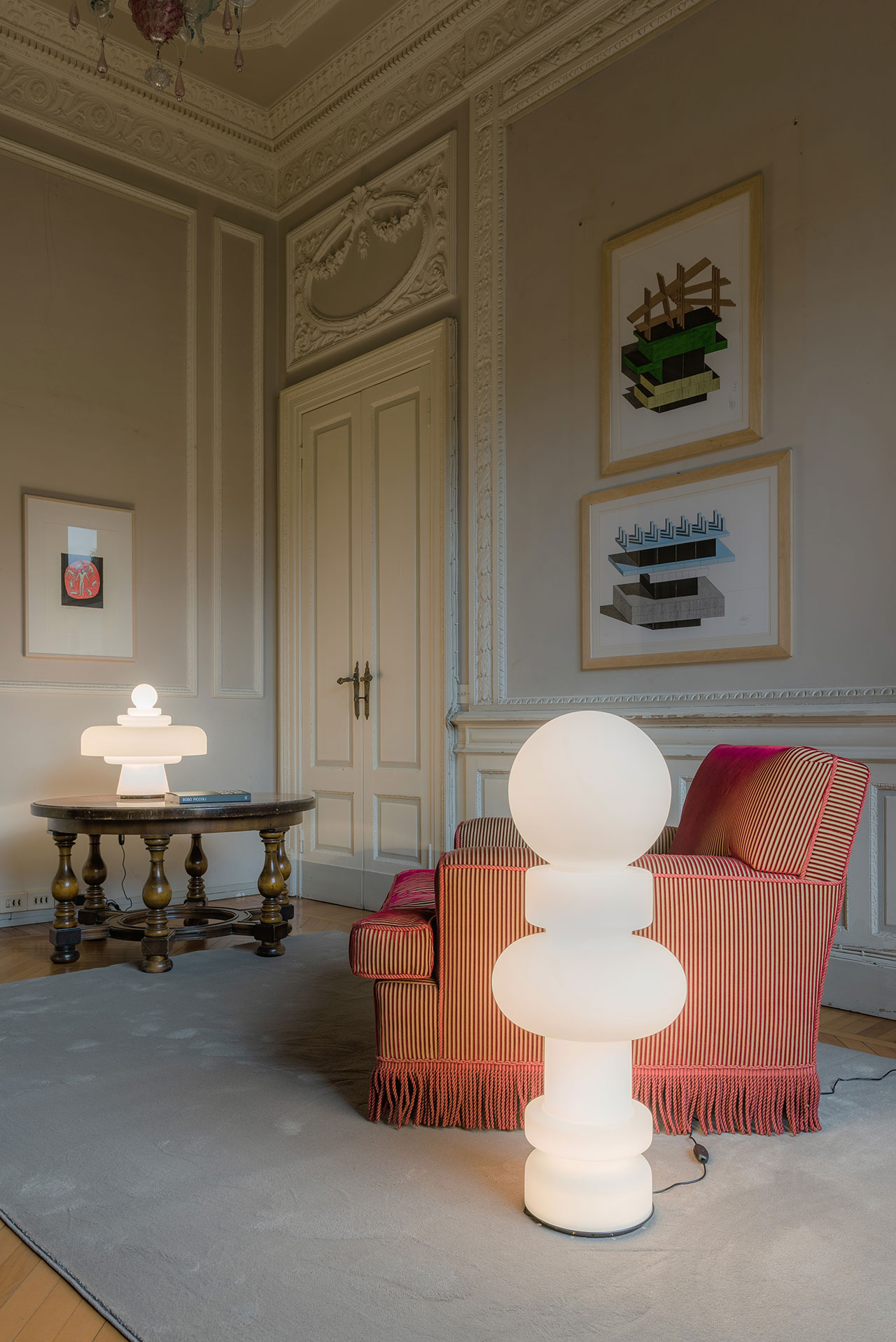 Installation view. REEDITIONS at Palazzo Mantero. Photo Maurizio Cavallasca. Courtesy Lake Como Design Festival.