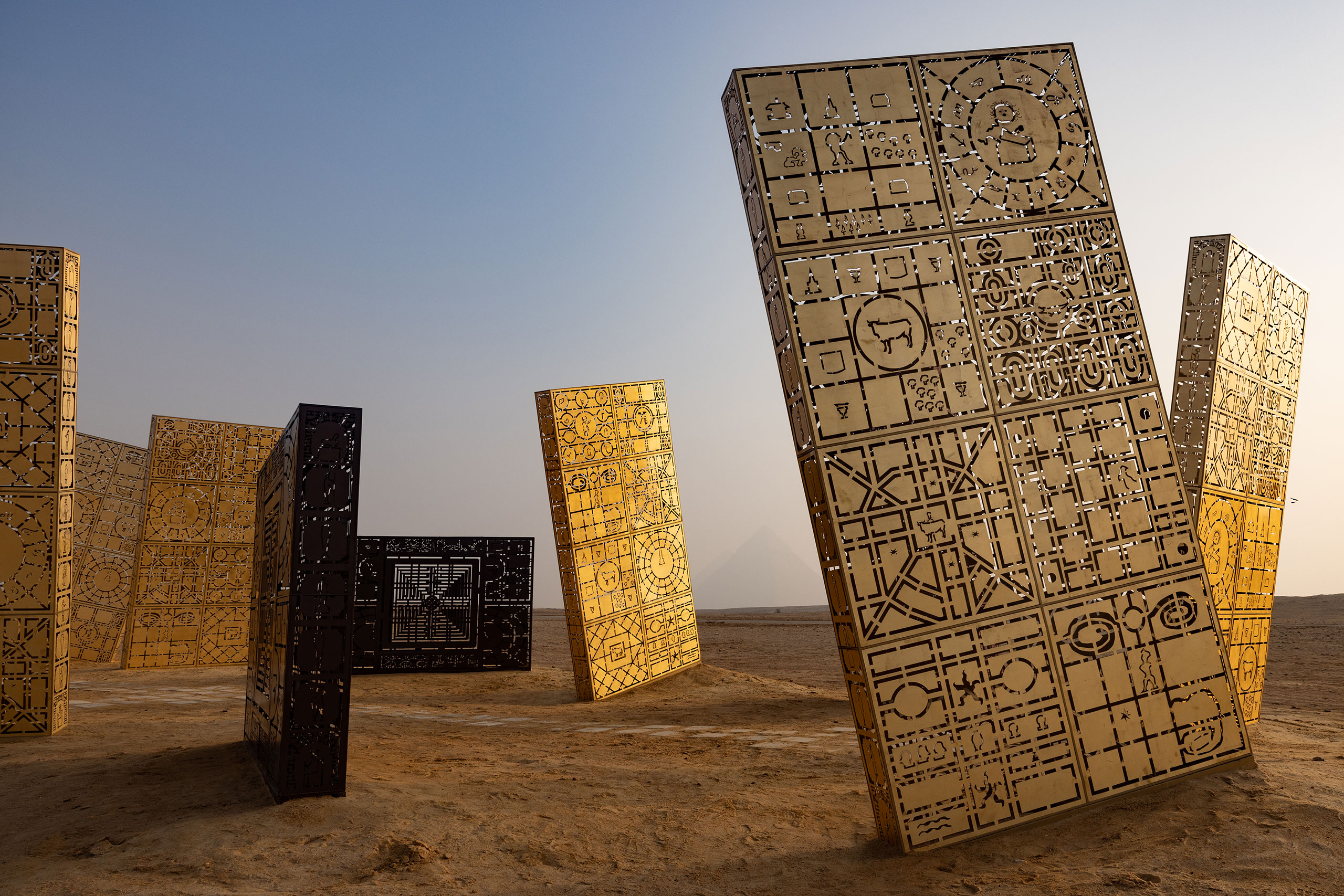 "Reality is Timeless" by Rashid Al Khalifa. Installation view, “Forever Is Now III”, Art D’Egypte. © AFP