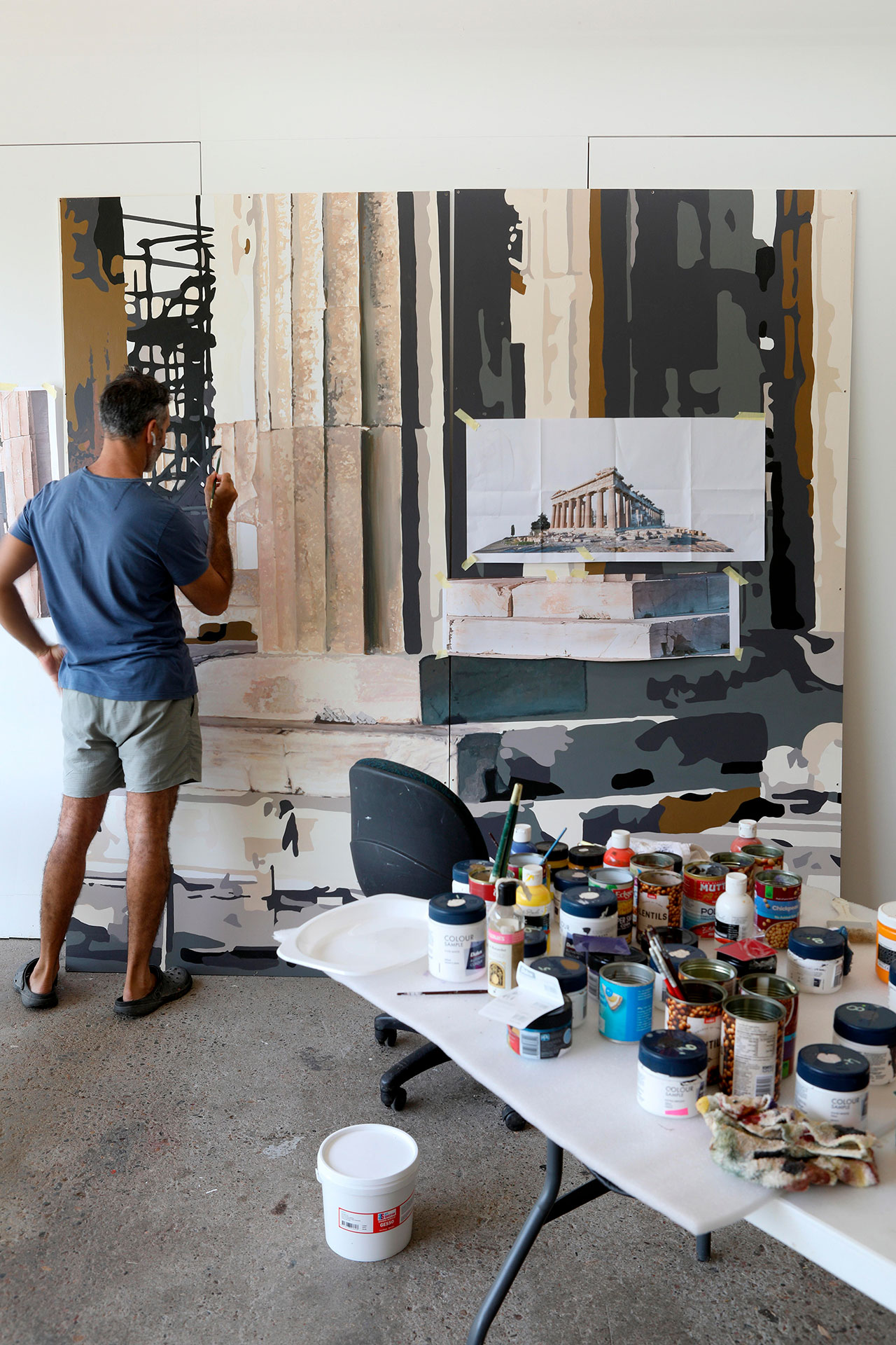 Acropolis now (work in progress), 2023. Image courtesy of Michael Zavros. © Michael Zavros 