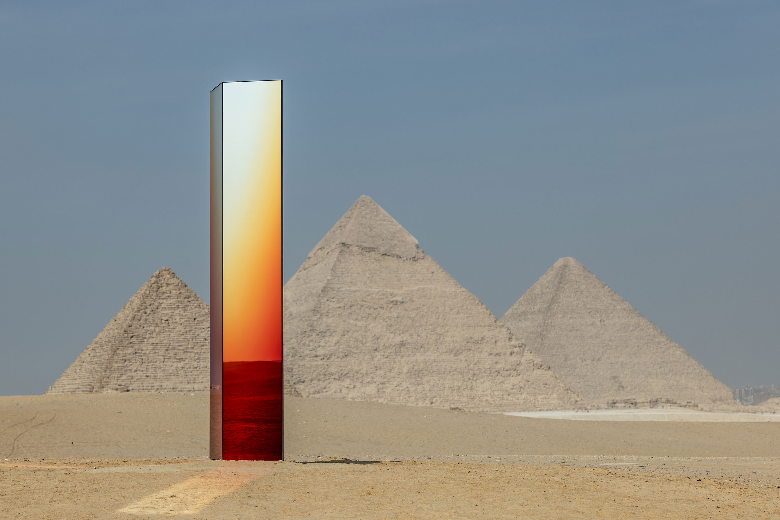 "Ra" by Sabine Marcelis. Installation view, “Forever Is Now III”, Art D’Egypte. © AFP