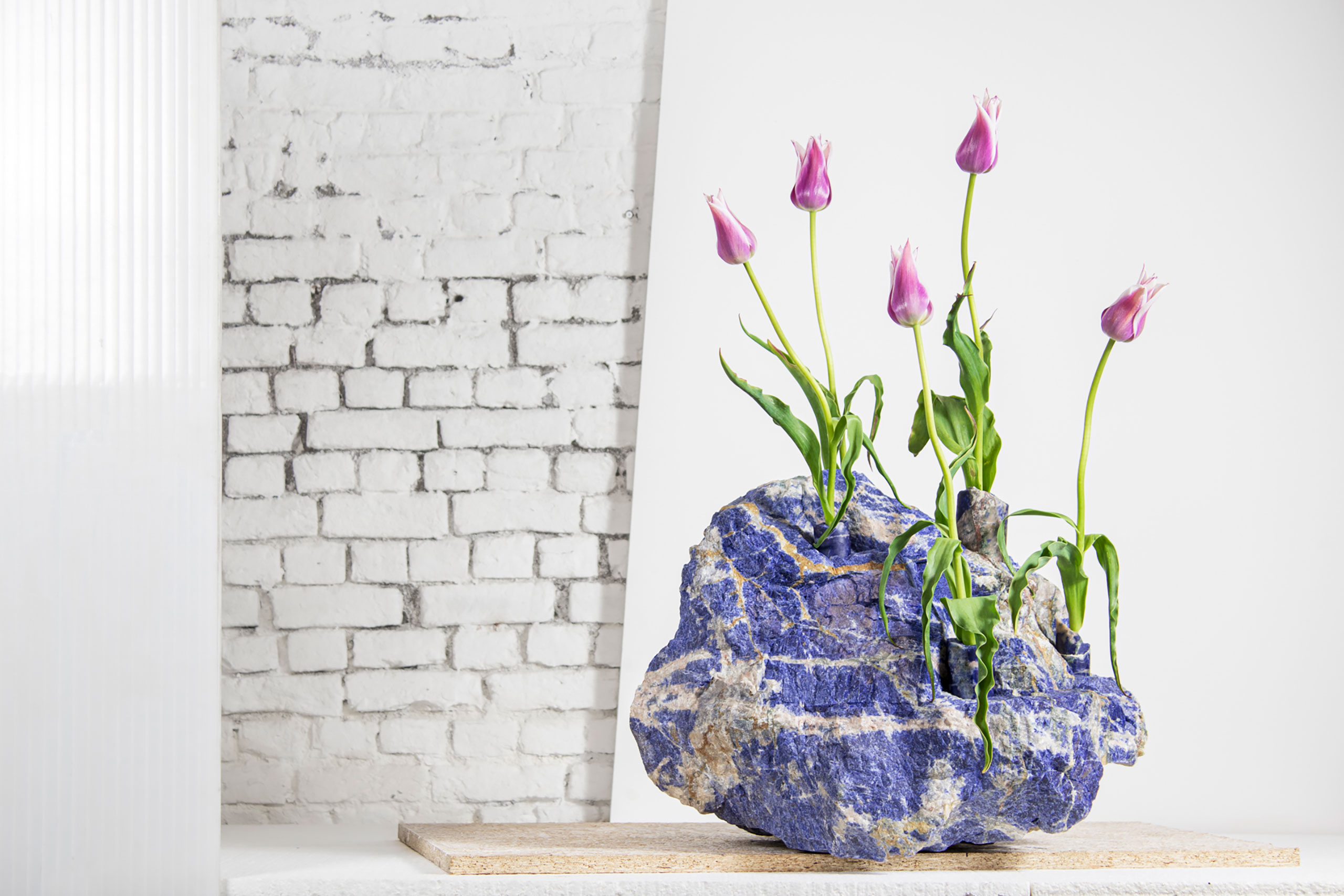 Studio DO, Vessels - Sodalite Tulip Vase. Photo © Studio DO.