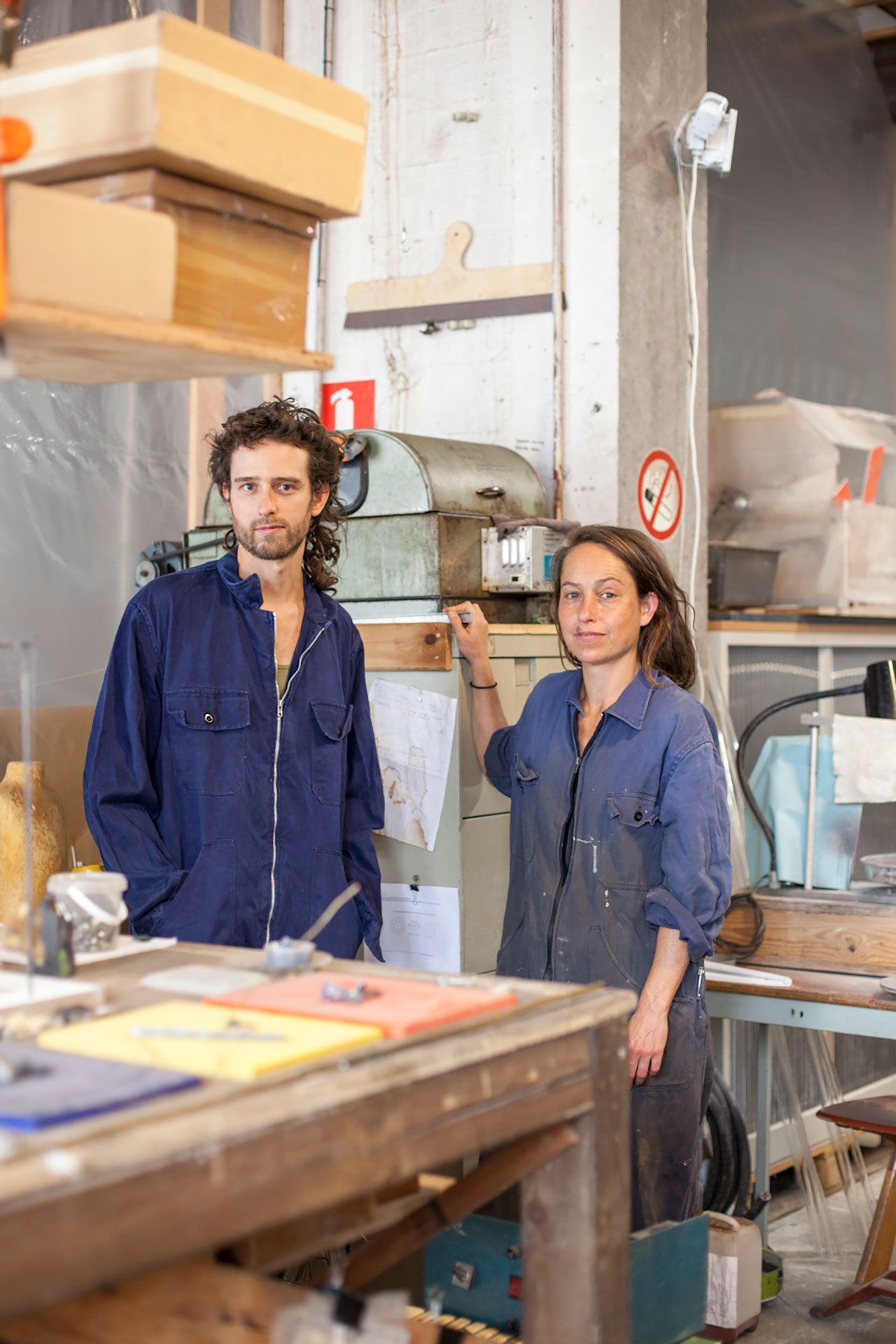 portrait of Studio DŌ founders, Octave Vandeweghe and Dana Seachuga.