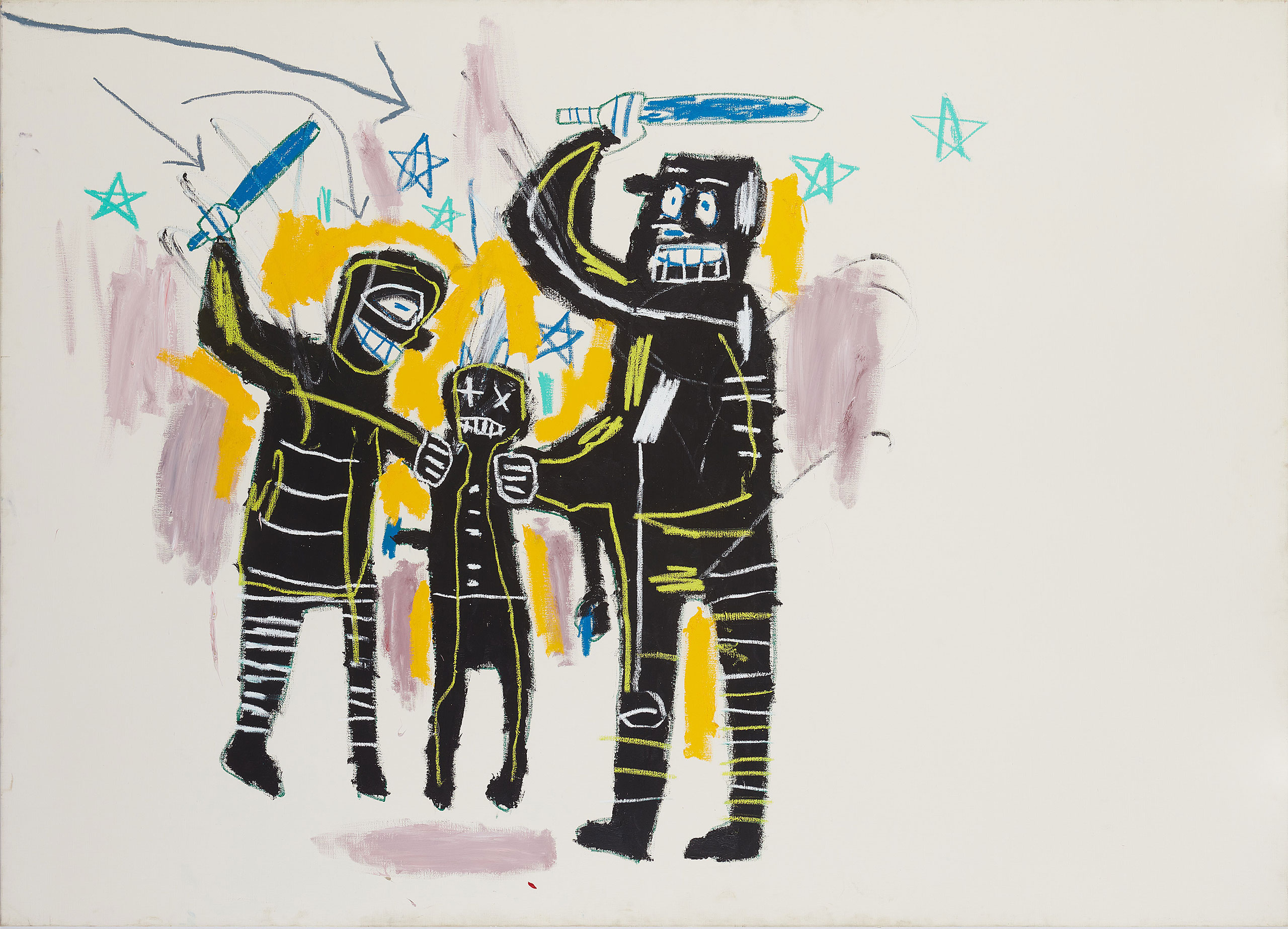 Jean-Michel Basquiat, Jailbirds, 1983. © The Estate of Jean-Michel Basquiat