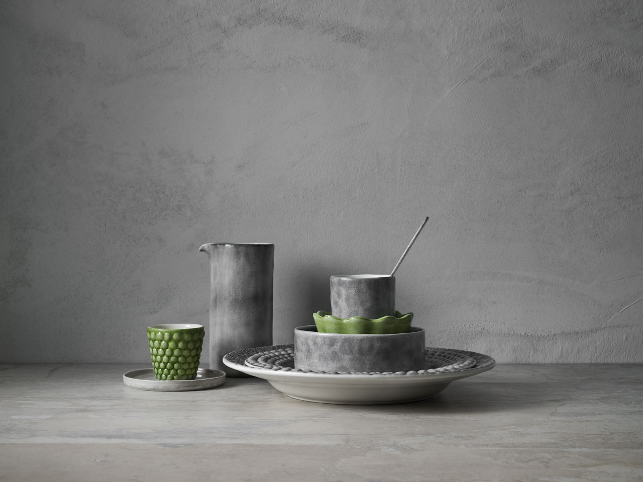 Mateus ceramic tableware collections combined together with the new "Mateus meets Sam Baron meets Yatzer" .Styling by Lotta Agaton.Photo by Fabian Björnstjerna.