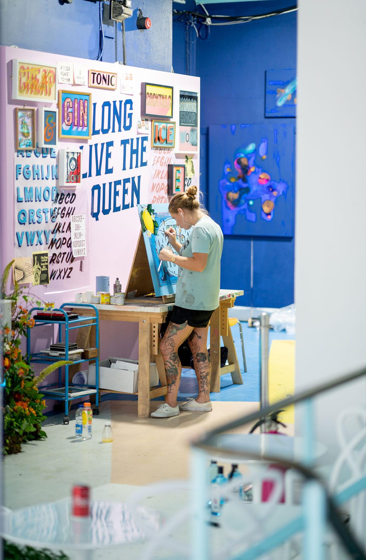 Alex May Hughes for CANVAS by Bombay Sapphire, London, July 2018. Photo © Bombay Sapphire.