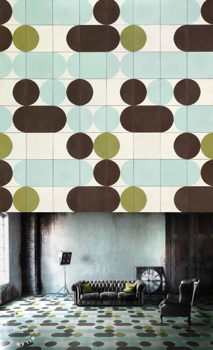 CEMENTILES by India Mahdavi for BISAZZA MOSAICO.