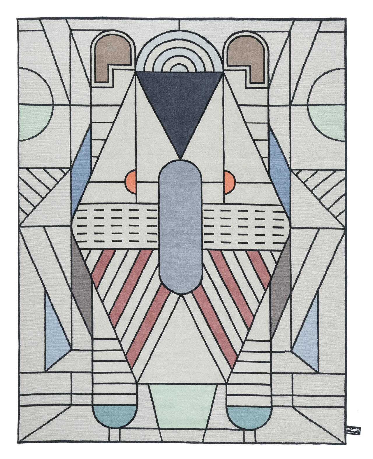 EULERO rug from the FLATLANDIA collection by Elena Salmistraro for cc-tapis.