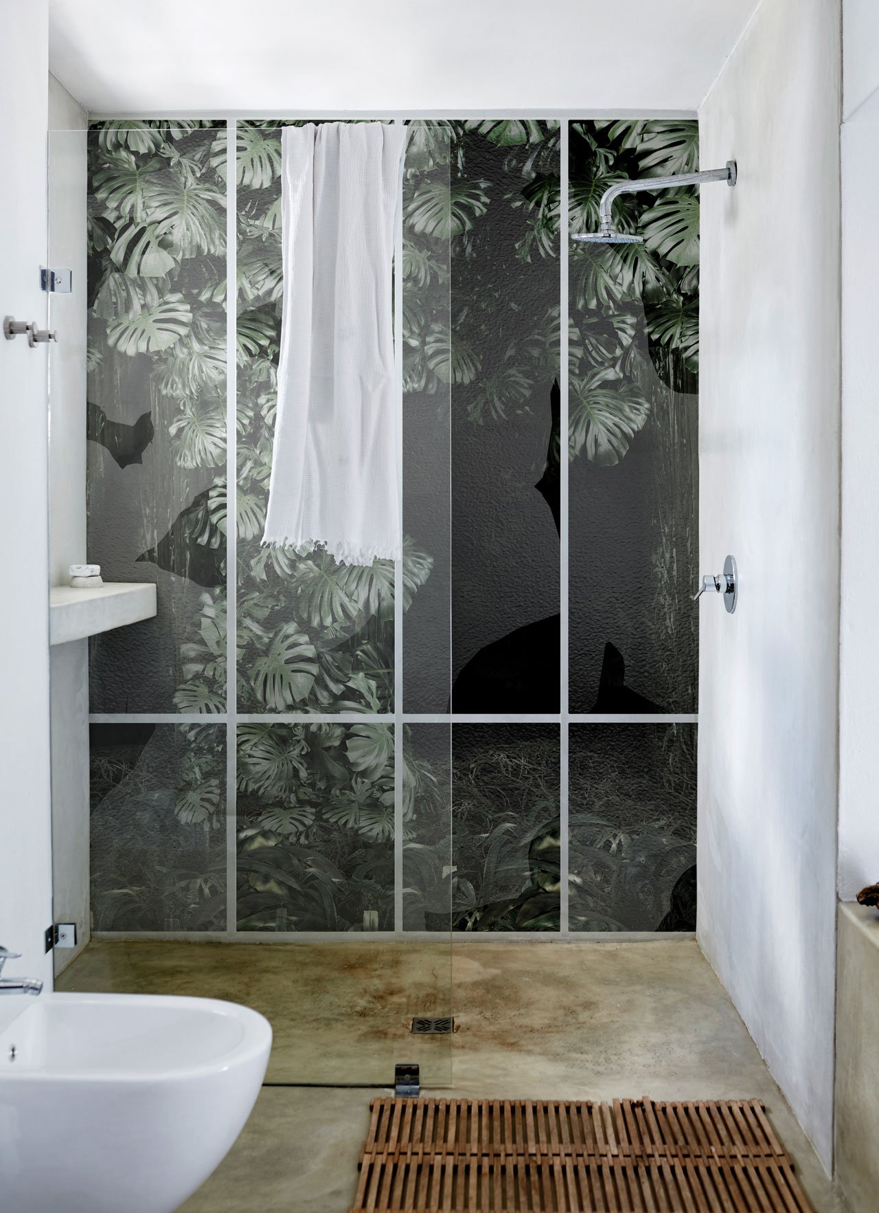 Conservatory Wallpaper designed by RAW for the WET SYSTEM™ Collection © Wall&amp;decò.