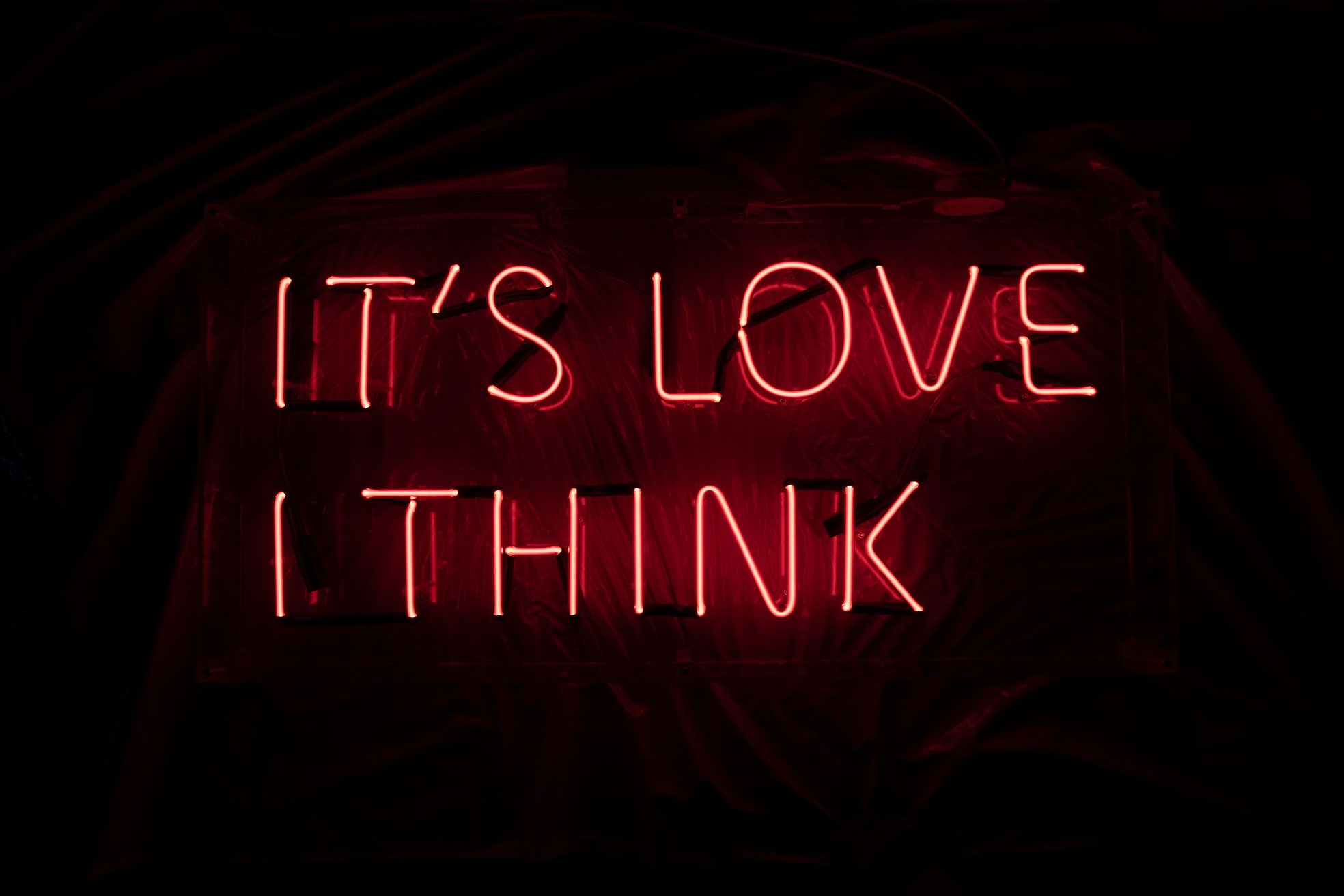 "It's Love I  Think" by Eve De Haan, 2023. LOVE LETTERS exhibition. Photo © Eve De Haan.