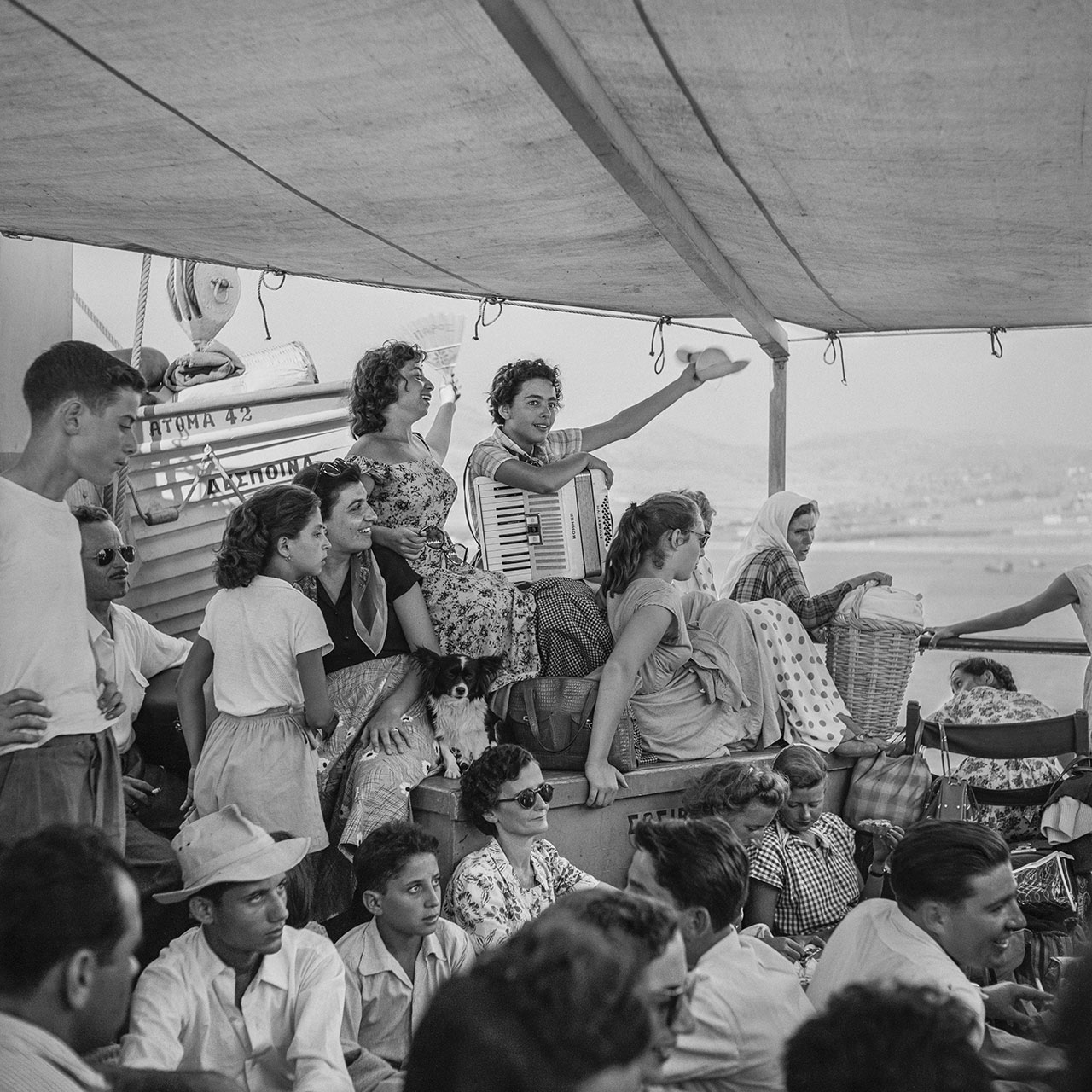Deck Class on the Despina 1955. Photo © Robert McCabe.