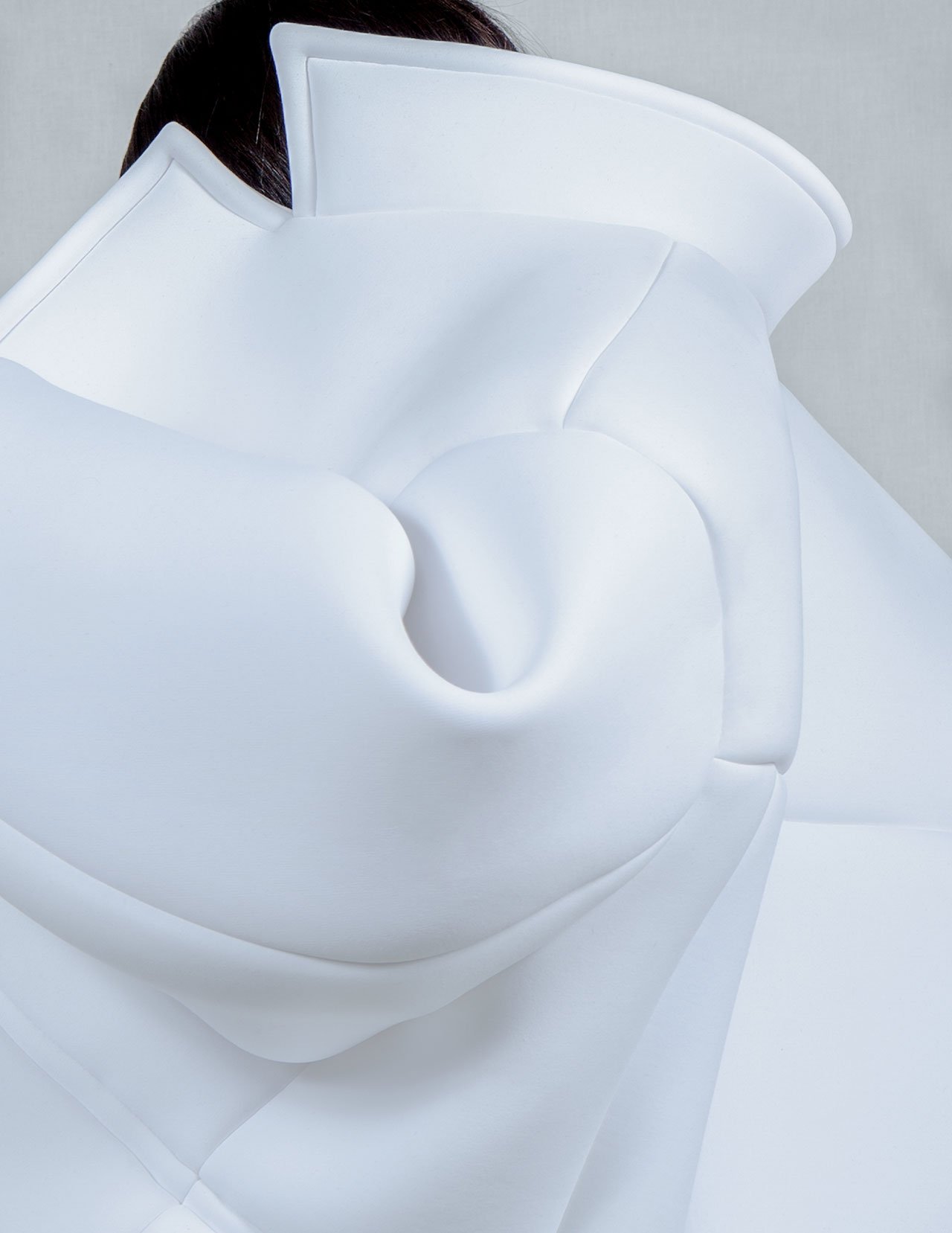 Melitta Baumeister, Jacket (detail), from Fall / Winter 2014 Ready-to-Wear collection, 2014, Neoprene. Featured in book, alternate object will appear in exhibition © Paul Jung / thelicensingproject.com. 