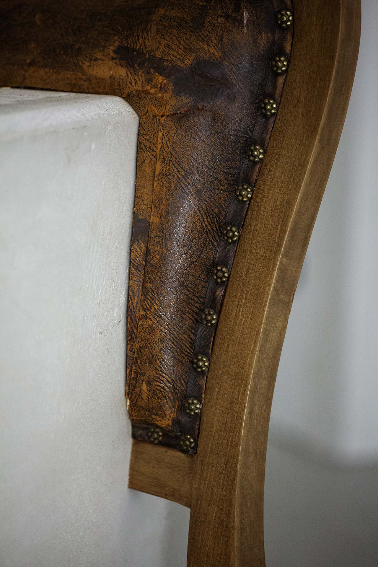 Nucleo (Piergiorgio Robino + Marzia Ricci), “Boolean” And (Chair), 2017. Concrete, vintage furniture, 61 x 49 x 95h cm. Unique piece in an edition 1+1. Photo by Studio Pepe Fotografia.