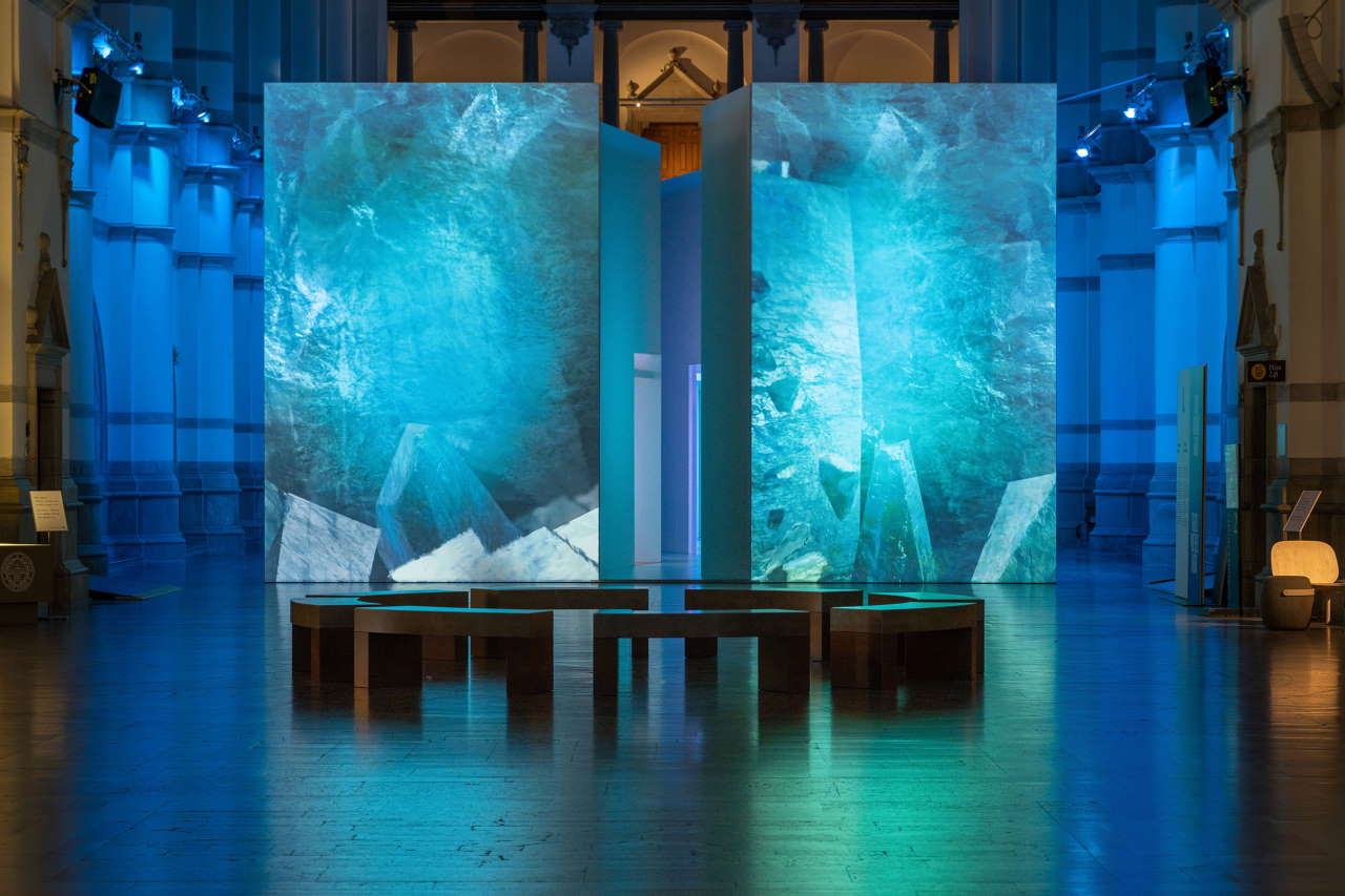 北极 - 当冰正在融化时，Nordiska museet，斯德哥尔摩。 展览现场。 亨德里克·泽特勒摄。 