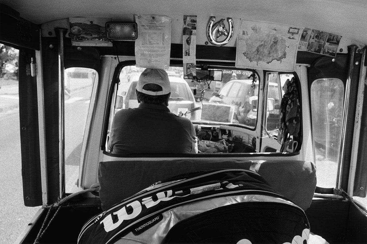 Taxi ride to tennis, Ischia, Italy 2016. Photo © Stephan Würth.