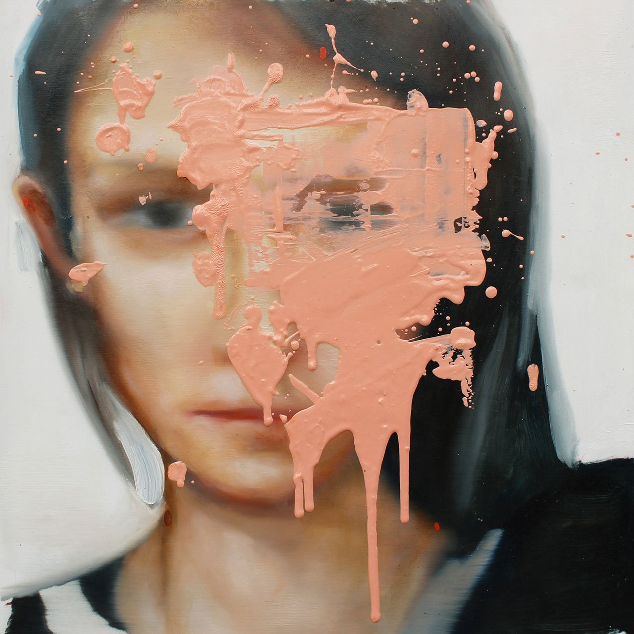 Cesar Biojo，埃琳娜，布面油画，50 x 50 厘米。
