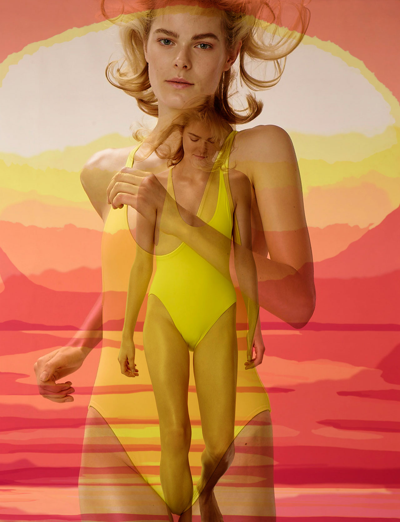 Roe Ethridge (b.1969), Double Jess Gold, 2015, dye sublimation print, 53 x 40 in. (134.6 x 101.6 cm). Image Courtesy of the Artist and Andrew Kreps Gallery, New York.
