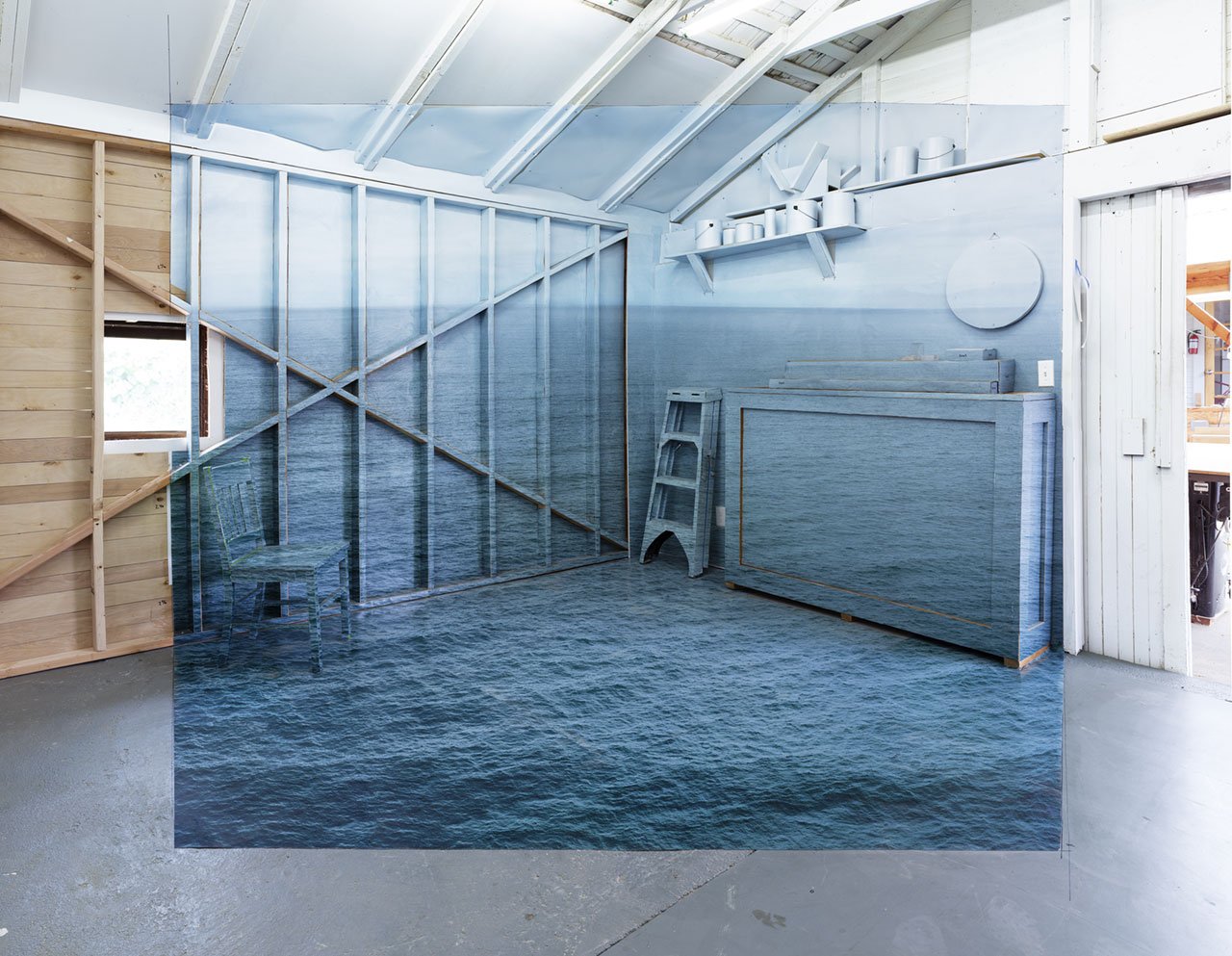 Chris Engman，展望，2016 年。第 6 版。颜料印刷，43 x 55.5 英寸（109.2 x 141 厘米）。 图片由艺术家和 Luis De Jesus Los Angeles 提供。 
